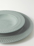 Buccellati - Double Rouche 31cm Porcelain Dinner Plate