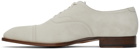 TOM FORD Off-White Suede Bradden Oxfords