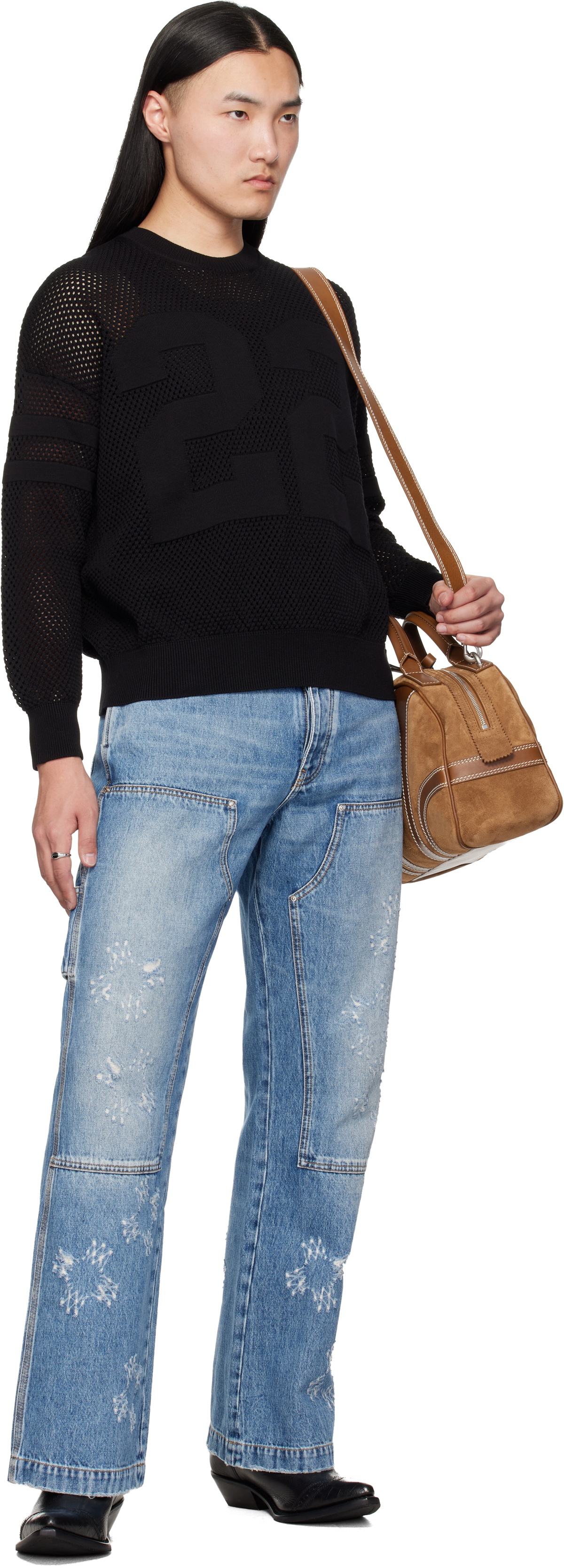 AMIRI Black 'AMIRI 22' Crewneck Sweater