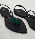 Alaïa Invisible embellished leather sandals