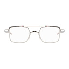 Thom Browne Silver and White Gold TB-909 Glasses