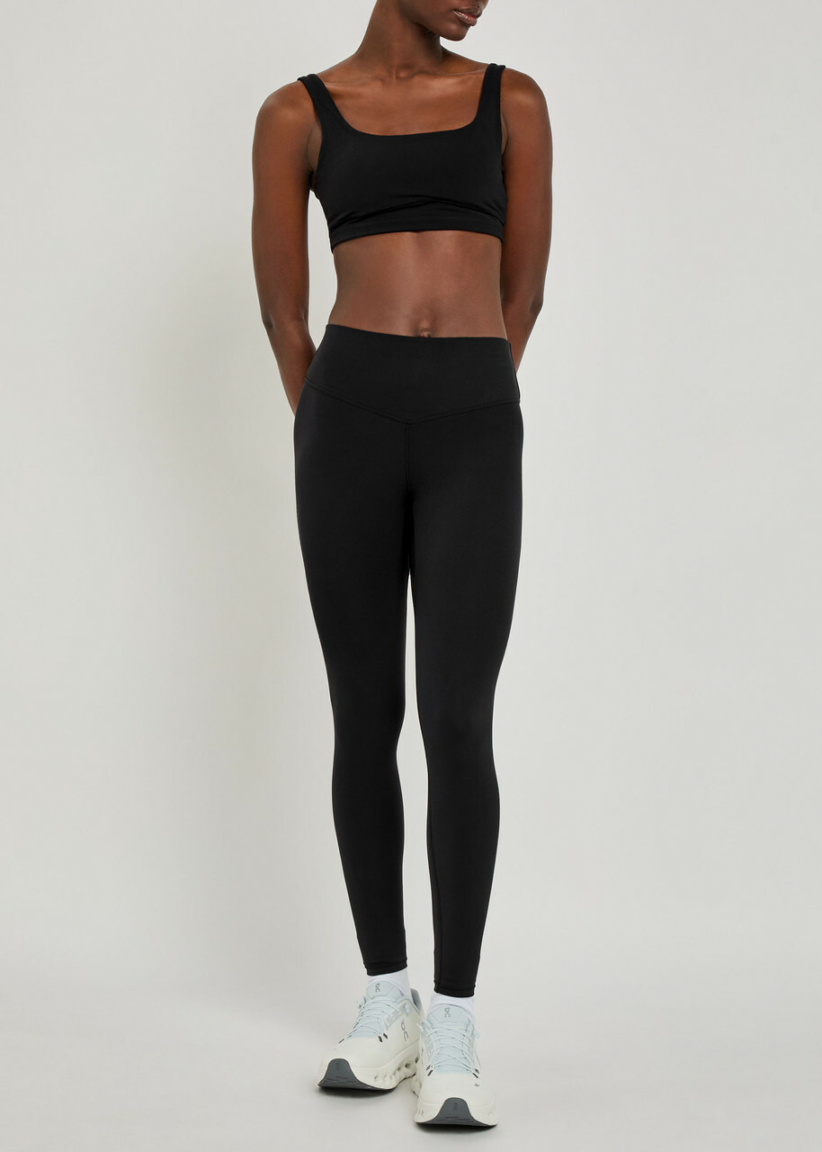 Vuori Alltheform Stretch-jersey Soft-cup bra Black