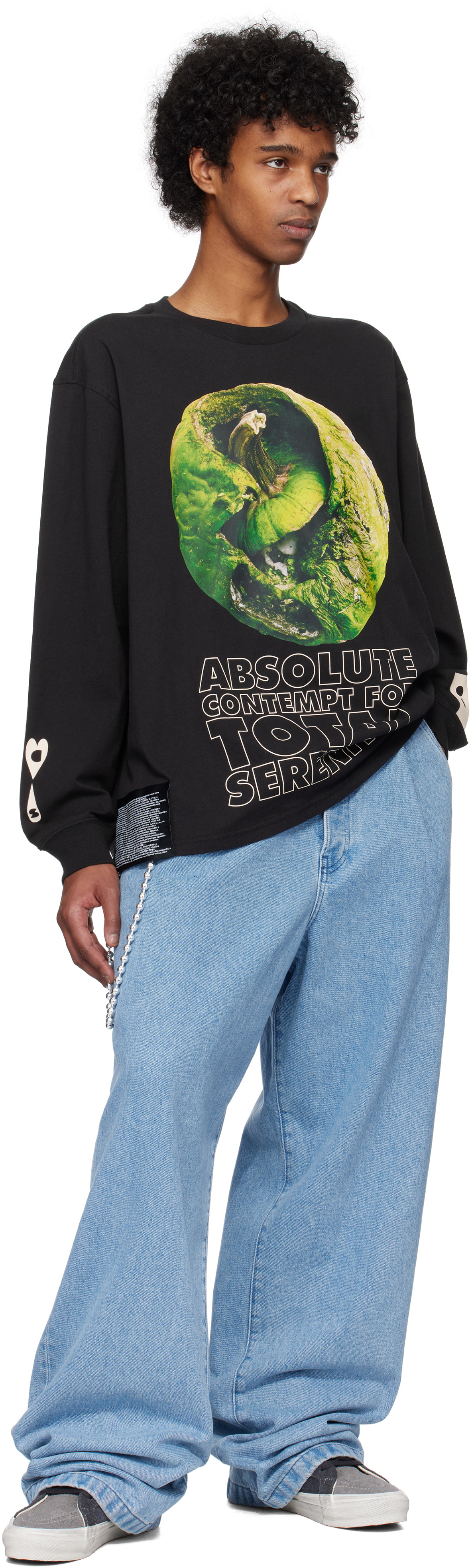 S.R. STUDIO. LA. CA. Black OTW by Vans Edition Acts Oversized Long Sleeve T-shirt