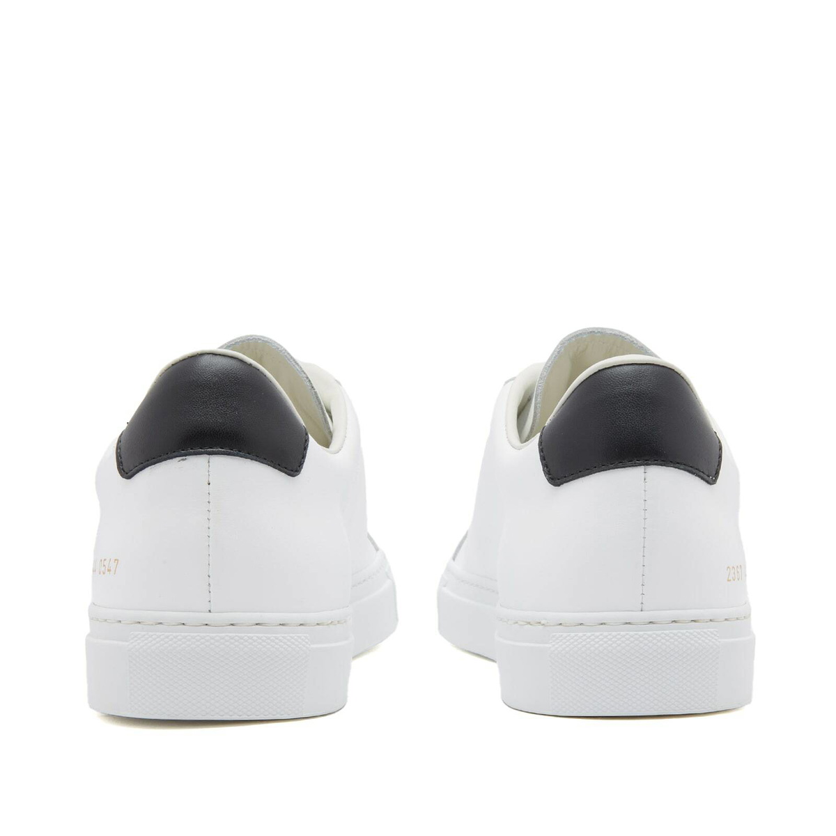 Common Projects Men's Retro Low Sneakers in White/Black Common Projects