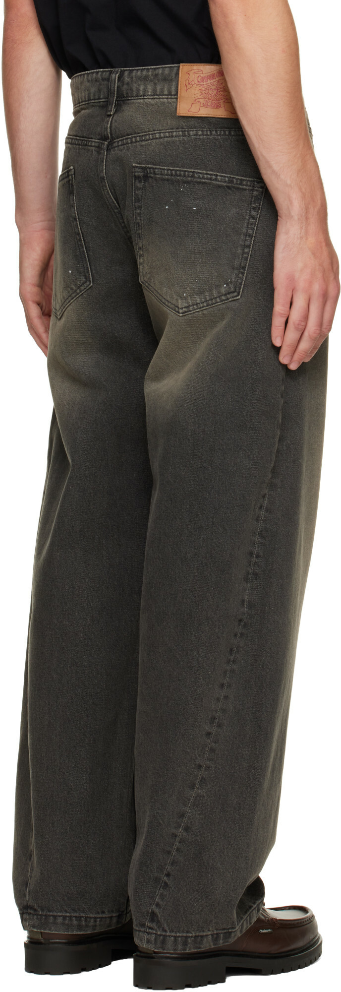 COOR Brown Back Side Washed Jeans