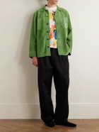 BODE - Suede Overshirt - Green