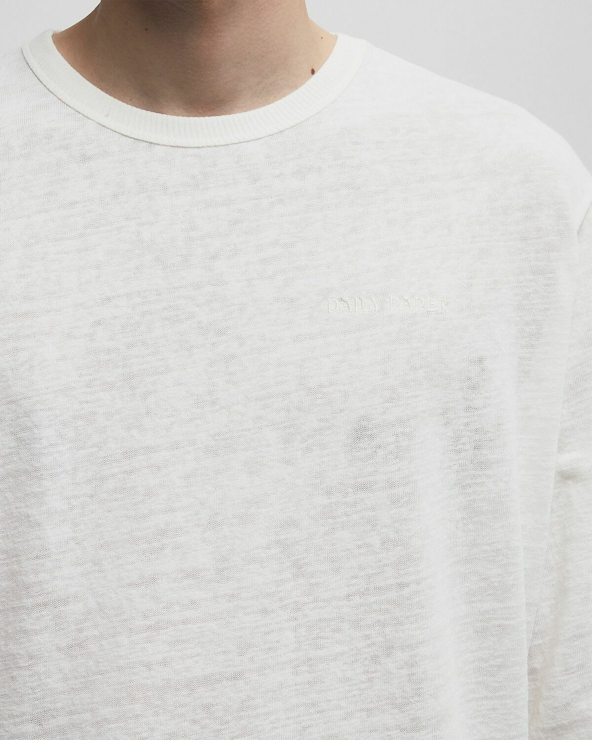 Daily Paper Slub ls t-shirt White Mens Longsleefe