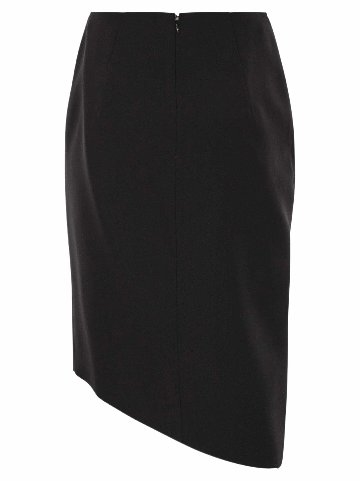 Elisabetta Franchi Crepe Skirt With Jewel Detail