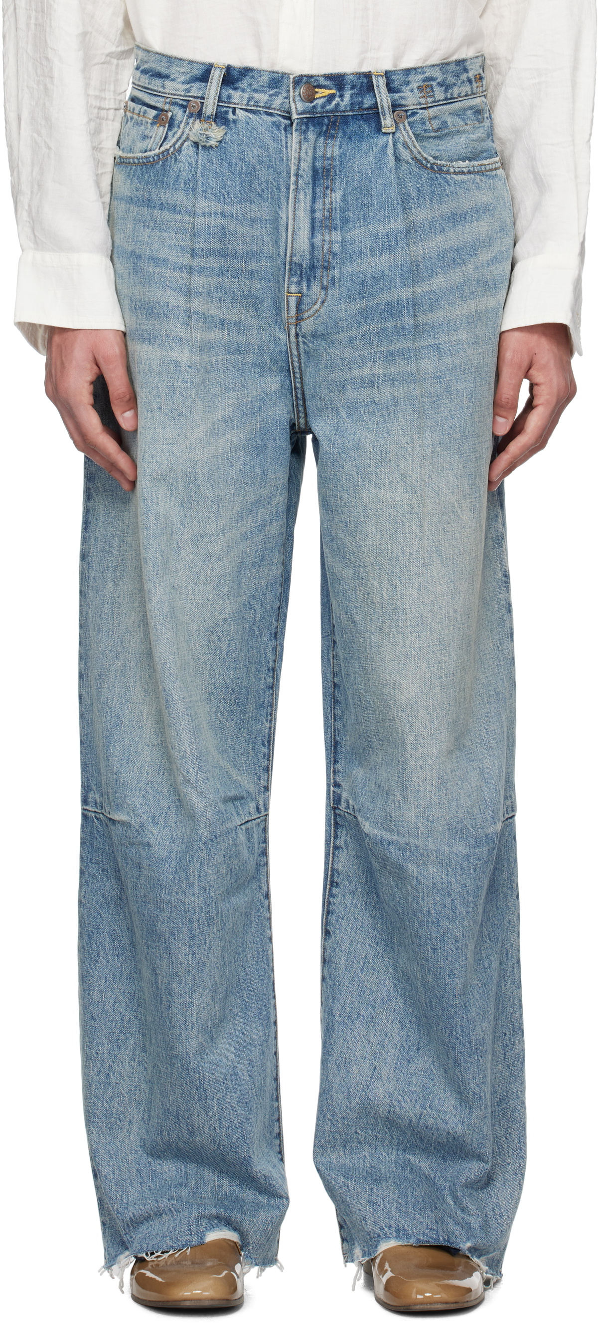 【R13】WAYNE ARTICULATED KNEE デニム R13 Blue Wayne Articulated Knee Jeans R13