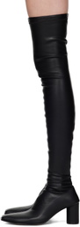 MM6 Maison Margiela Black Over-The-Knee Tall Boots
