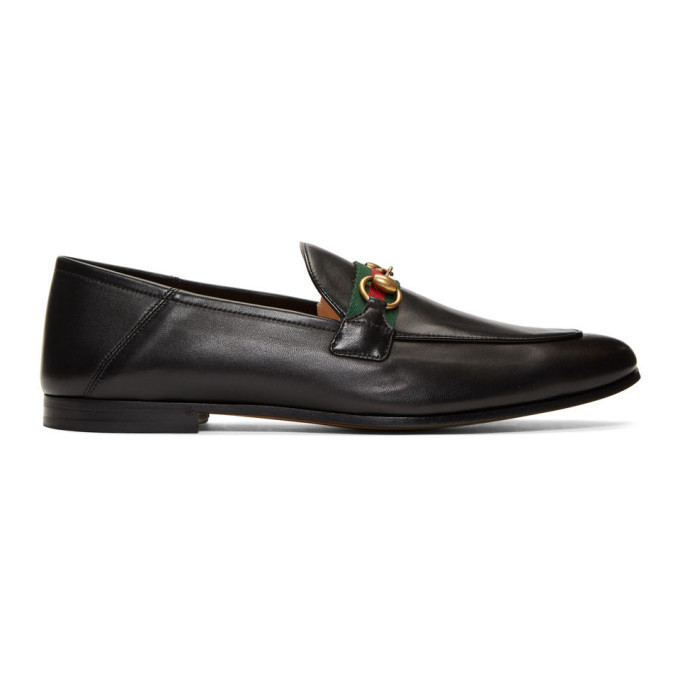 Photo: Gucci Black Web Horsebit Loafers