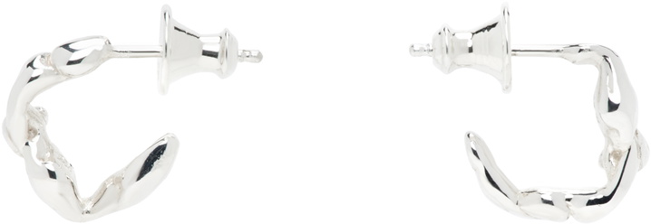 Photo: FARIS Silver Lava Hoop Small Earrings