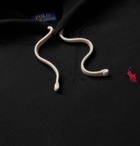 POLO RALPH LAUREN - Logo-Embroidered Fleece-Back Cotton-Blend Jersey Hoodie - Black
