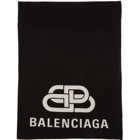 Balenciaga Black BB Blanket Scarf