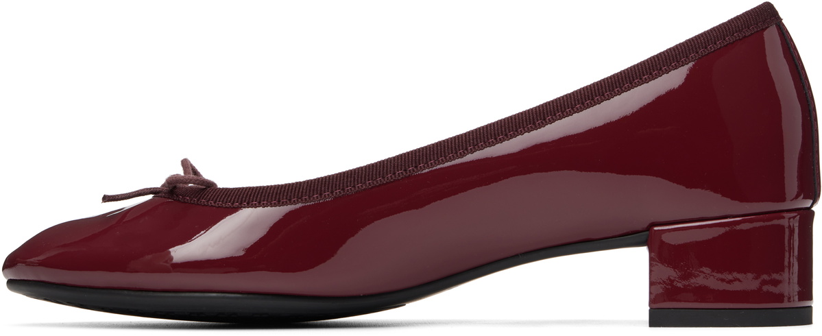 Repetto Burgundy Camille Rubber-Sole Heels