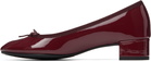 Repetto Burgundy Camille Rubber-Sole Heels