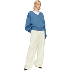 Róhe Off-White Mid-Waist Tailored Trousers