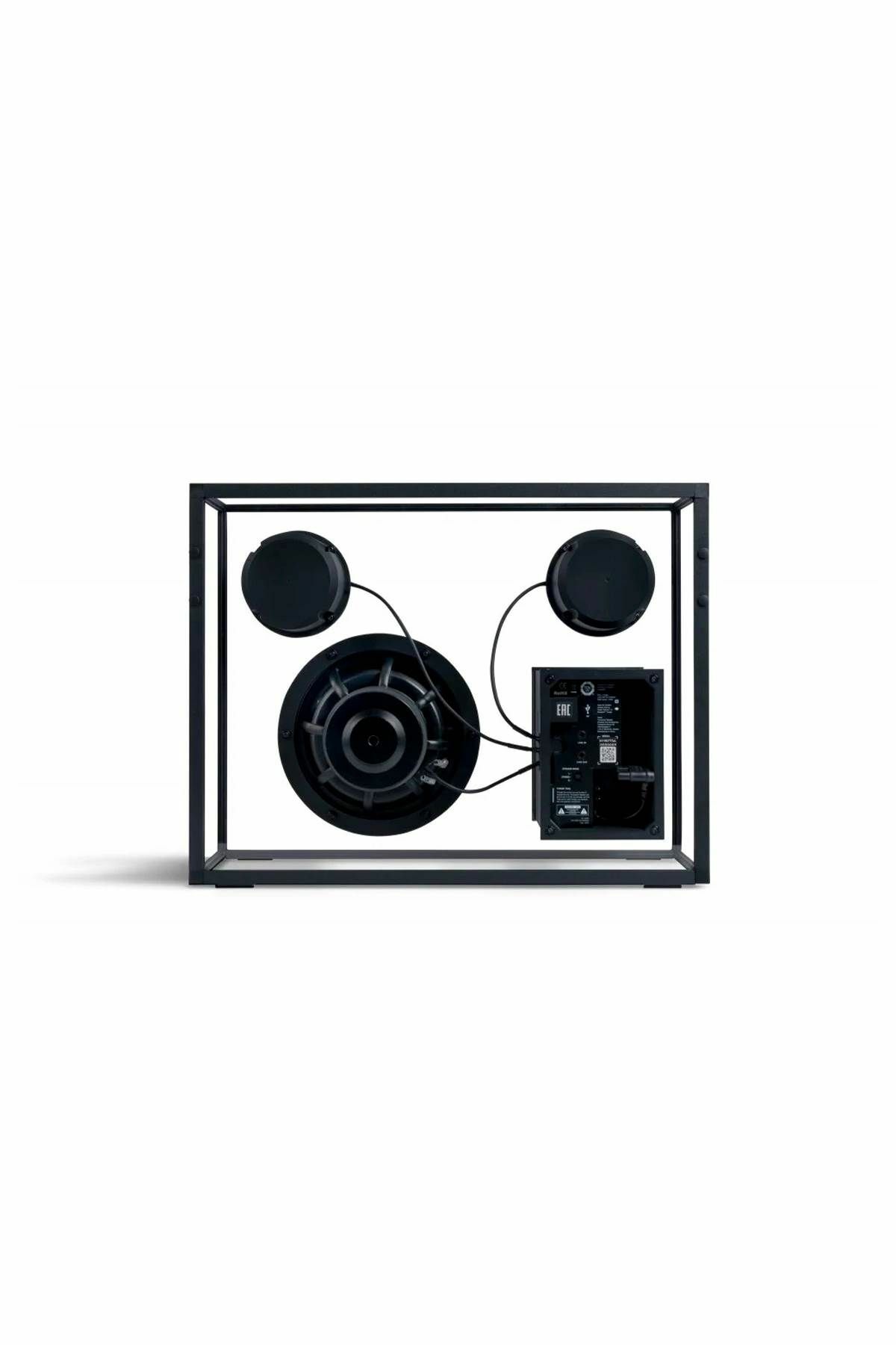 TRANSPARENT transparent box speaker system Black