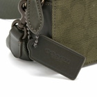 Coach Men's Charter Crossbody Bag in Army Green Signature Canvas 