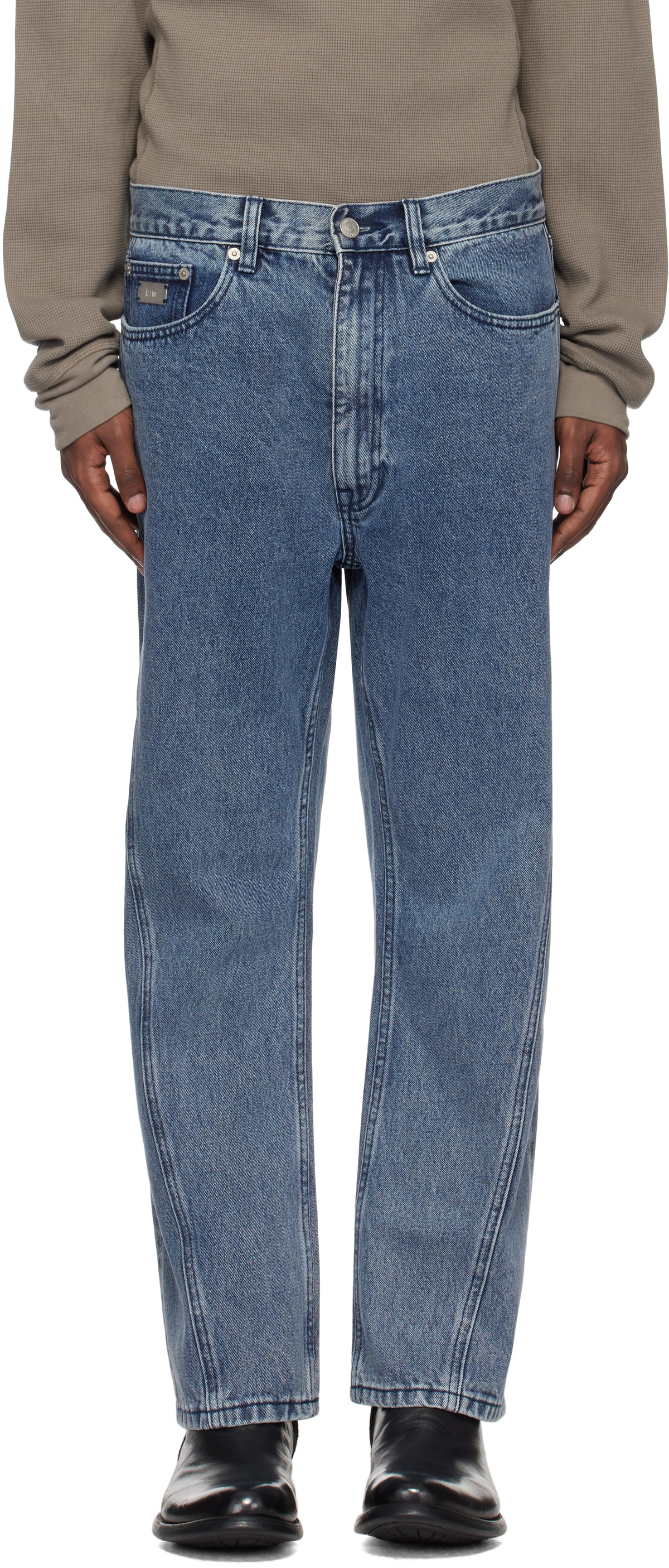 Izzue Blue Straight Jeans