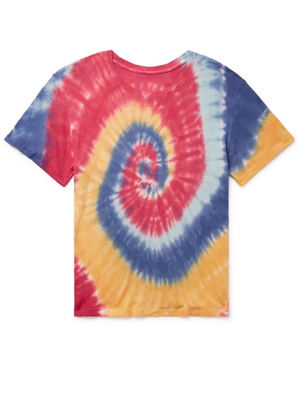 Photo: The Elder Statesman - Tie-Dyed Cotton and Cashmere-Blend Jersey T-Shirt - Multi
