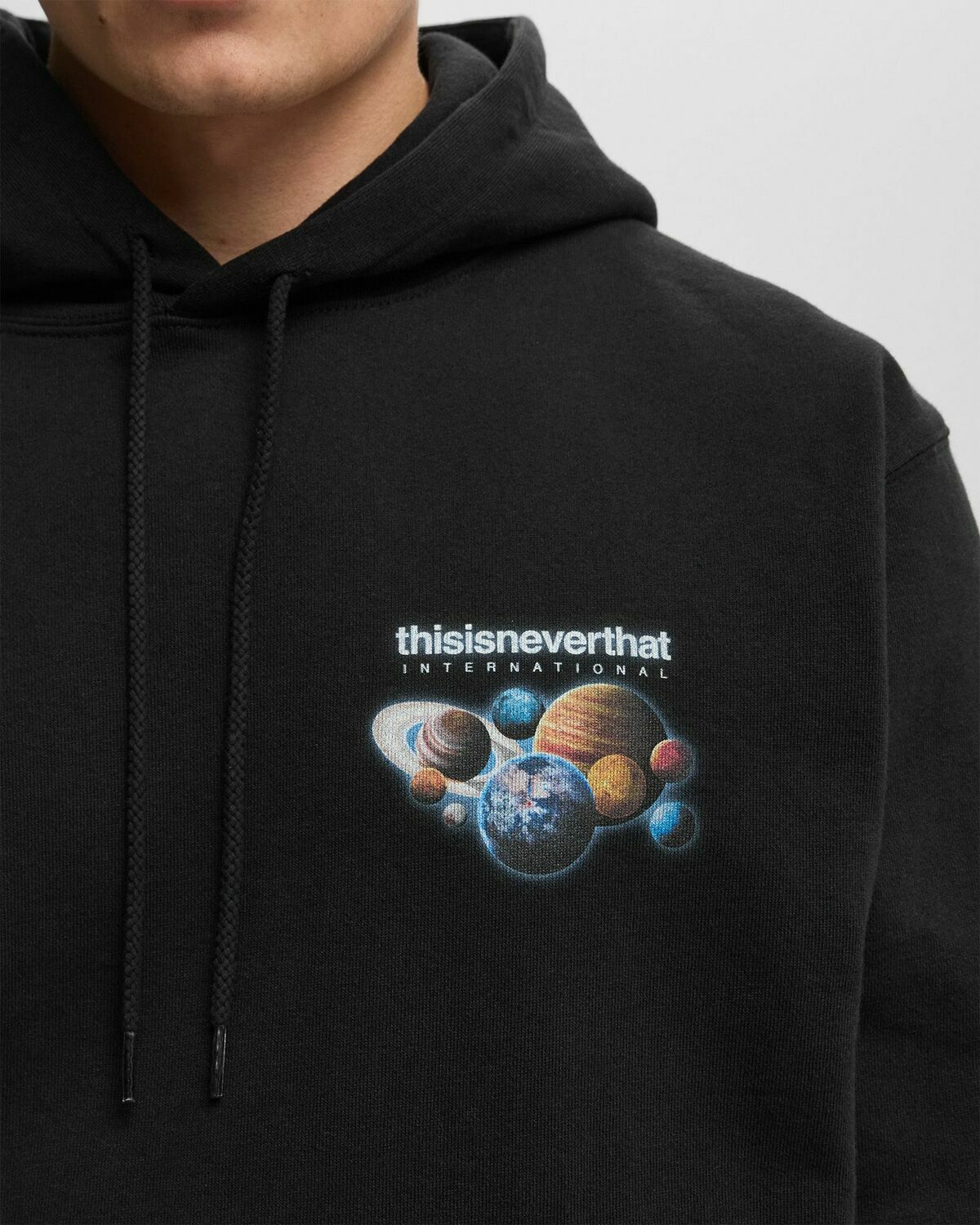 Thisisneverthat SOLAR SYSTEM HOODIE Black Mens Hoody thisisneverthat