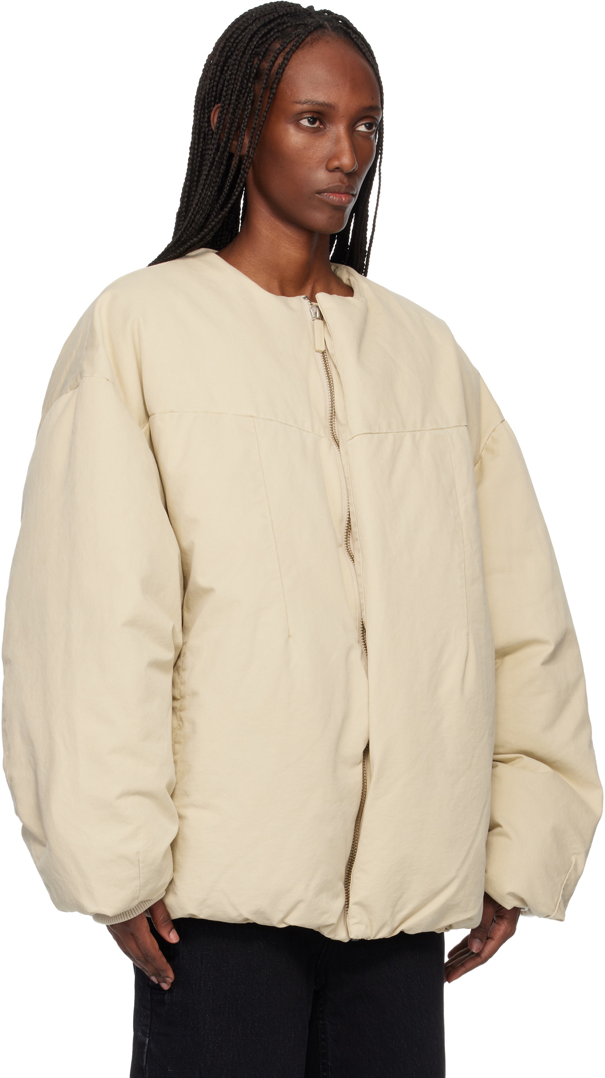Entire Studios Off-White Pod Puffer Down Jacket