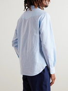 Officine Générale - Giacomo Cotton and Linen-Blend Shirt - Blue