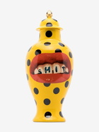 Seletti Yellow Toiletpaper Polka Dot Porcelain Vase