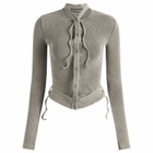 Ottolinger Women's Double Closure Cardigan in Sand