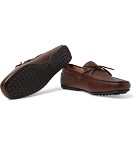 Tod's - City Gommino Full-Grain Leather Loafers - Men - Dark brown