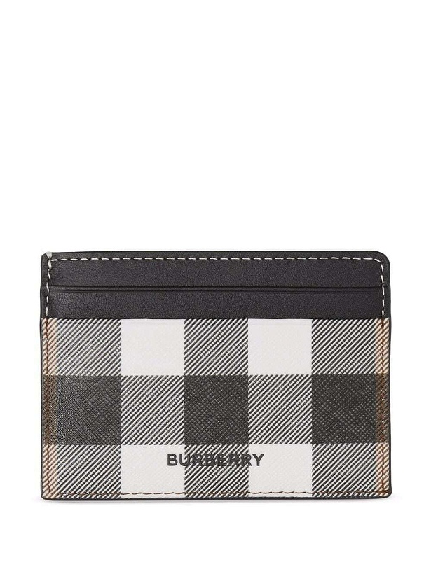 Photo: BURBERRY - Check Motif Credit Card Case
