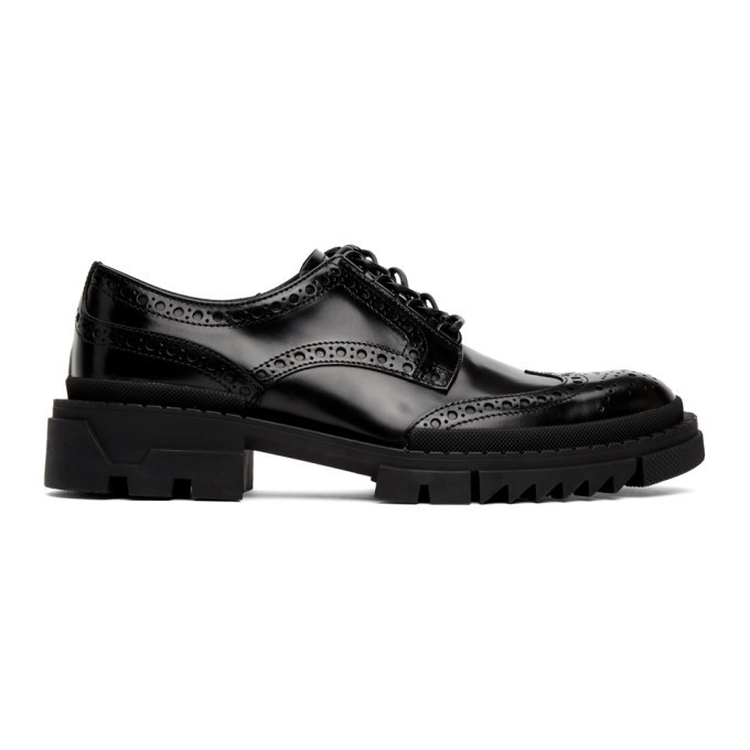 Photo: Versace Black Leather Brogues