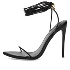 Femme LA Women's Luce Lace Up Sandal Heel in Black