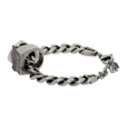 Dsquared2 Silver Oversized Chain and Ring Bracelet Set