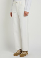 Agolde Harper Crop Straight-leg Jeans White