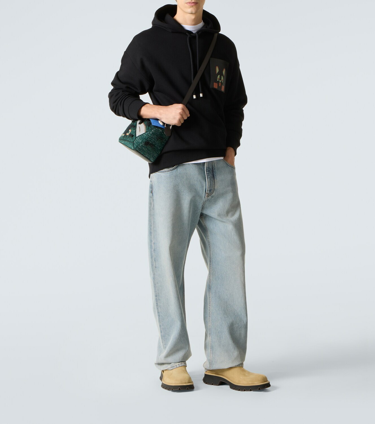 Loewe x Louis Wain cotton fleece hoodie
