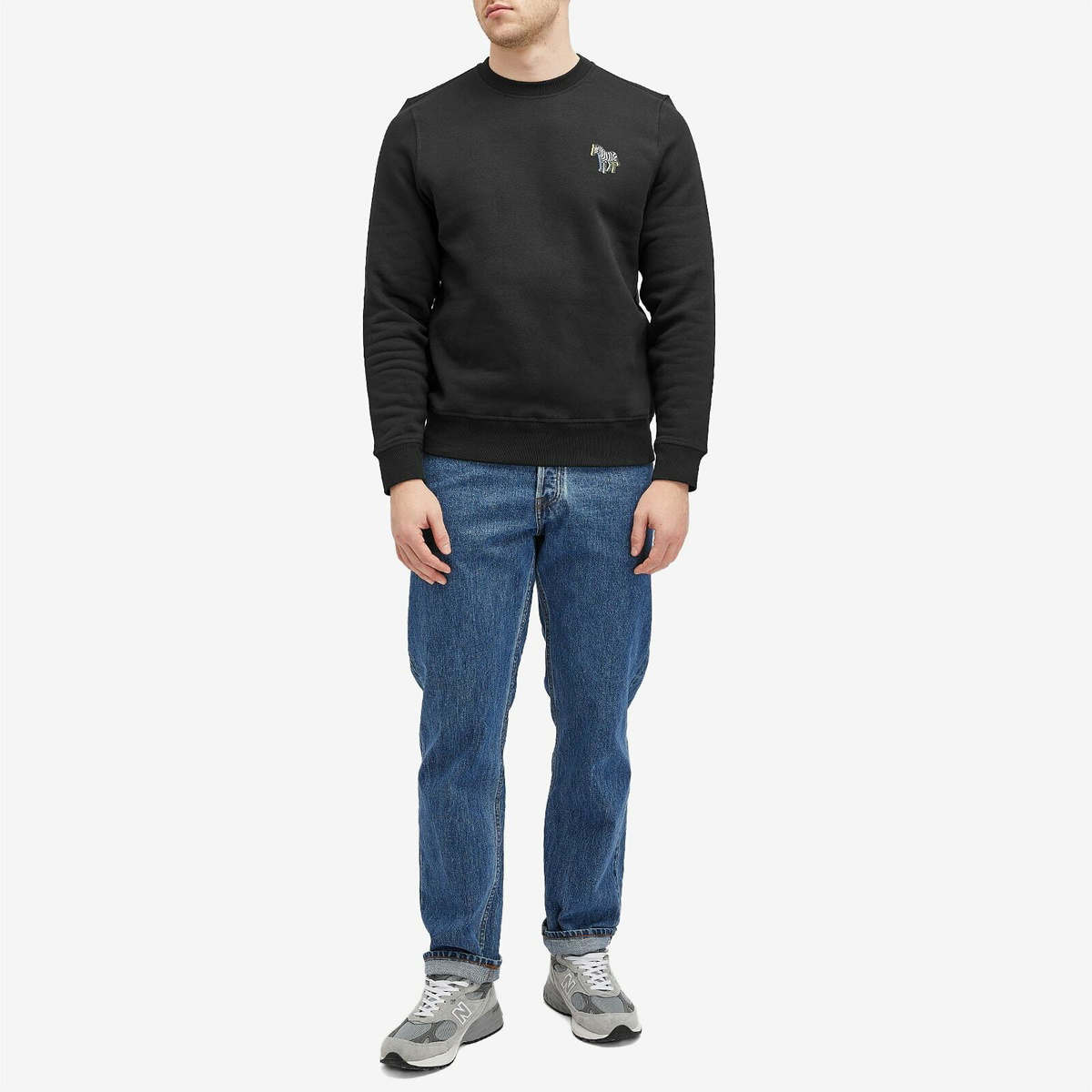 Paul Smith Men's Zebra Puff Sweatshirt in Black