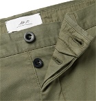 Mr P. - Garment-Dyed Cotton-Twill Chinos - Green