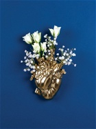 SELETTI Love In Bloom Gold Porcelain Vase