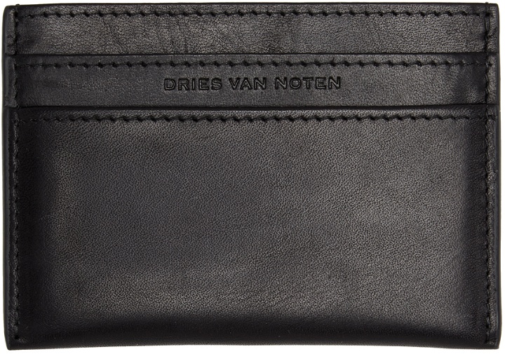 Photo: Dries Van Noten Black Leather Cardholder