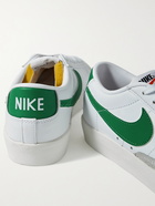 NIKE - Blazer Low '77 Suede-Trimmed Leather Sneakers - White - US 5