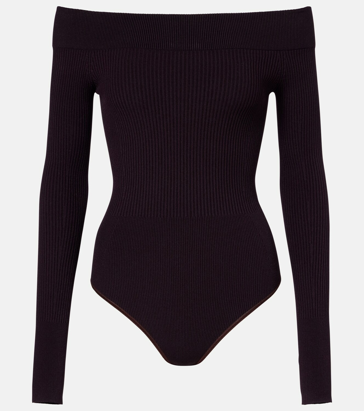Alaïa Ribbed-knit bodysuit
