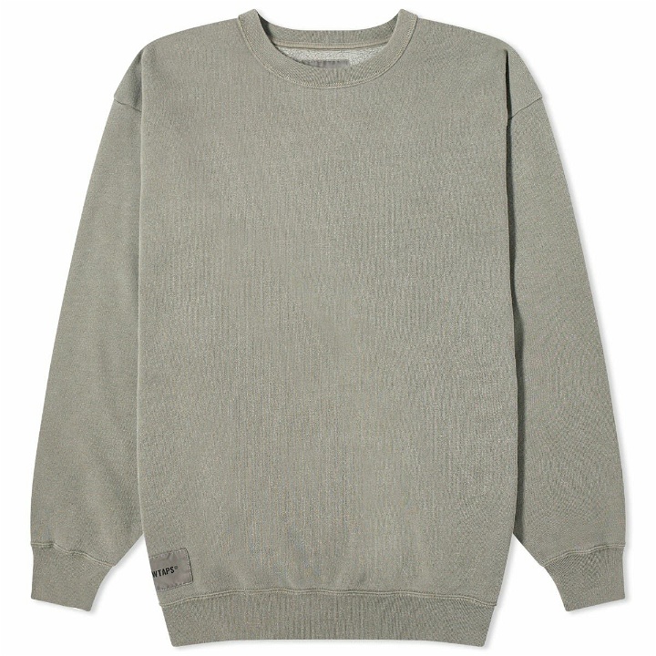 Photo: WTAPS Men's 26 Washed Crew Sweat in Olive Drab