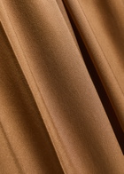 Simkhai Kyra Pintuck Wide-leg Satin Trousers Brown