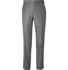 TOM FORD - Slim-Fit Super 110s Sharkskin Wool Suit Trousers - Gray