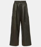 Yves Salomon Leather cargo pants