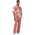 Issey Miyake Men Pink Gabardine Trousers