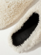 MARNI - Shearling Slippers - White
