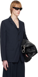 Dries Van Noten Navy Notched Blazer